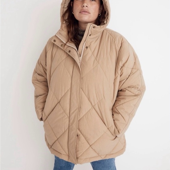 Madewell Holland Quilted Puffer Parka Jacket - Picture 3 of 5
